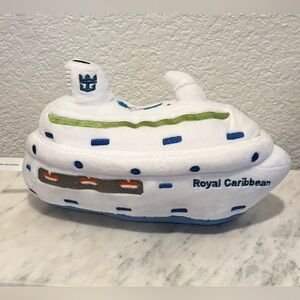 Royal Caribbean 12” Plush Ship Soft Toy Souvenir Boat Cruise Pillow Collectible